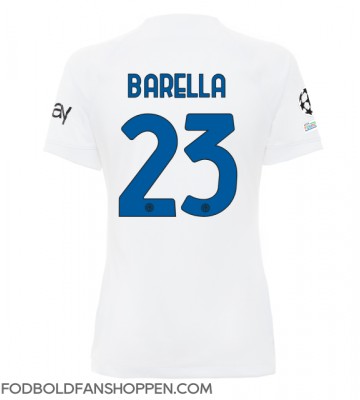 Inter Milan Nicolo Barella #23 Udebanetrøje Dame 2023-24 Kortærmet